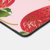 Erdbeermuster Schreibtischunterlage (Ecke)