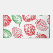 Erdbeermuster Schreibtischunterlage (Vorderseite)