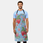 Erdbeermuster Schürze (Getragen)