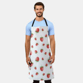 Erdbeermuster Schürze (Getragen)