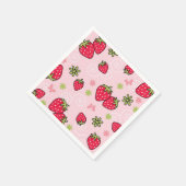 Erdbeermuster Serviette (Ecke)