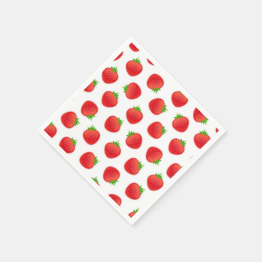 Erdbeermuster Serviette (Ecke)