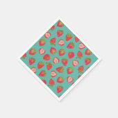 Erdbeermuster Serviette (Ecke)