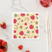 Erdbeermuster Serviette (Beispiel)