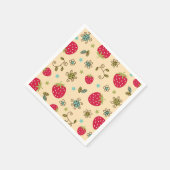 Erdbeermuster Serviette (Ecke)