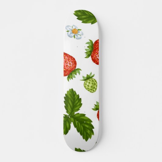 Erdbeermuster Skateboard (Vorne)