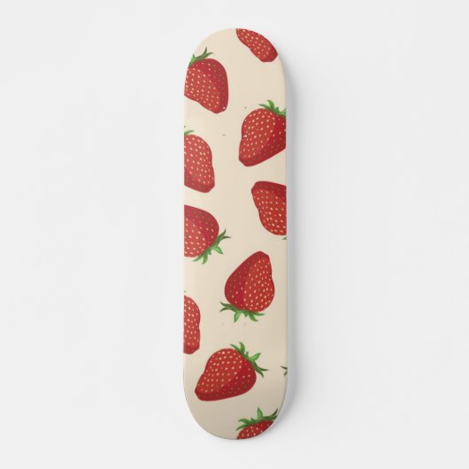 Erdbeermuster Skateboard (Vorne)