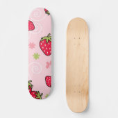 Erdbeermuster Skateboard (Vorderseite)