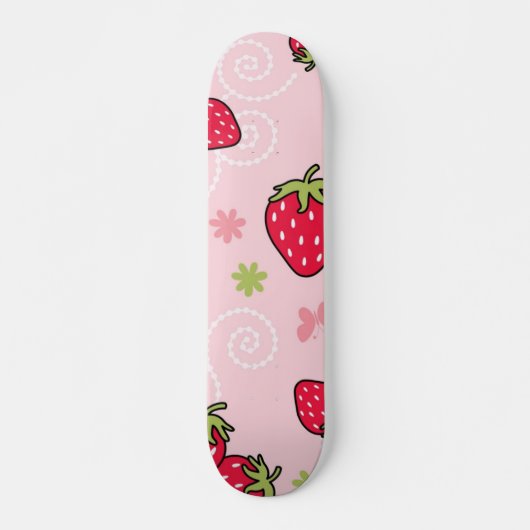 Erdbeermuster Skateboard (Vorne)