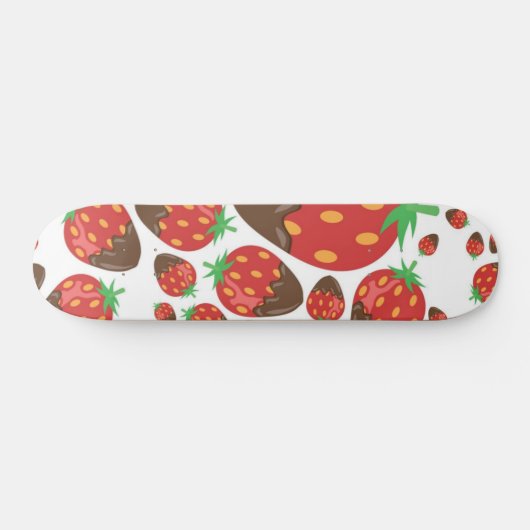 Erdbeermuster Skateboard (Horizontal)