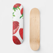 Erdbeermuster Skateboard (Vorderseite)
