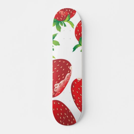 Erdbeermuster Skateboard (Vorne)
