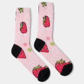 Erdbeermuster Socken (Rechts)