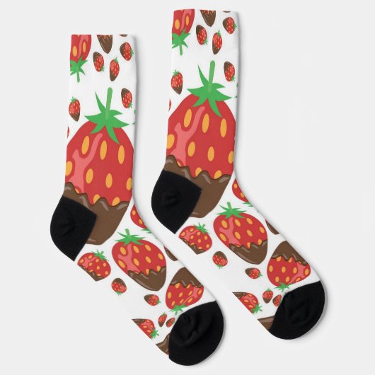 Erdbeermuster Socken (Rechts)