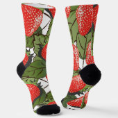 Erdbeermuster Socken (Gewinkelt)