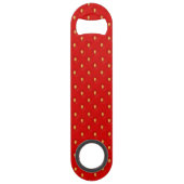 Erdbeermuster Speed Flaschenöffner (Rückseite)