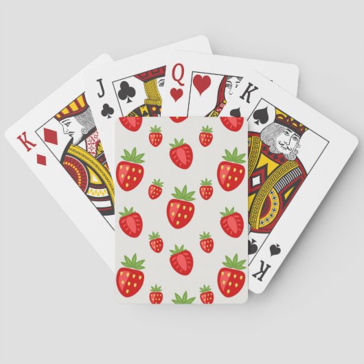 Erdbeermuster Spielkarten (Rückseite)