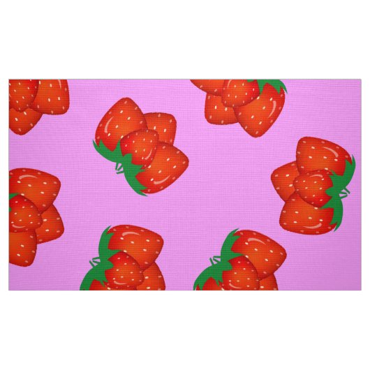 Erdbeermuster Stoff (Fat Quarter (45,7 x 55,9 cm))