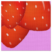 Erdbeermuster Stoff (Nahaufnahme)