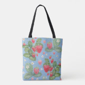 Erdbeermuster Tasche (Rückseite)