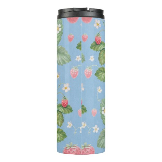 Erdbeermuster Thermosbecher (Rückseite)
