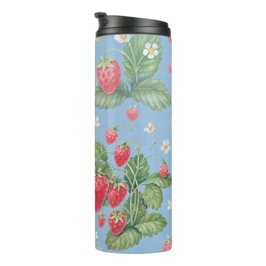 Erdbeermuster Thermosbecher (Nach rechts gedreht)