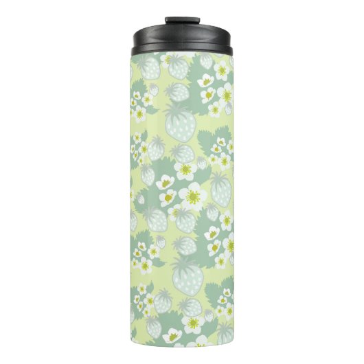 Erdbeermuster Thermosbecher (Vorderseite)