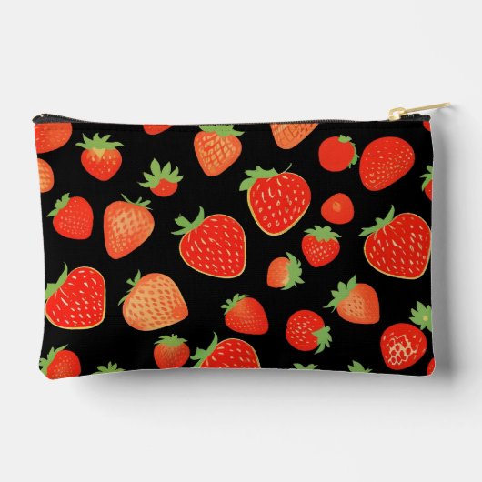 Erdbeermuster Zubehörtasche (Rückseite)