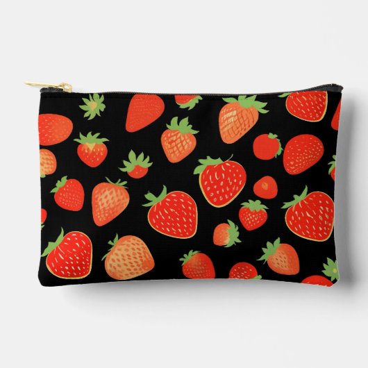 Erdbeermuster Zubehörtasche (Vorderseite)