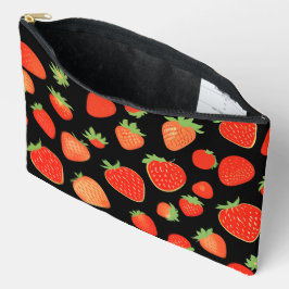 Erdbeermuster Zubehörtasche
