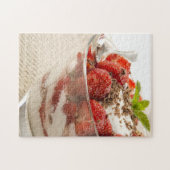 Erdbeernachtisch mit frischem Jogurt Puzzle (Horizontal)