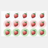 Erdbeernahrung Etiketten (Blatt)