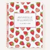 Erdbeername Notizblock (Vorderseite)