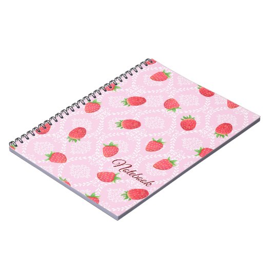 ErdbeerNotebook Notizblock (Linke Seite)