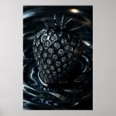 Erdbeerobst, glänzend, flüssig poster (Vorne)