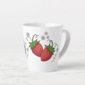 Erdbeerpaar-Tasse Milchtasse (Rechte Ecke)