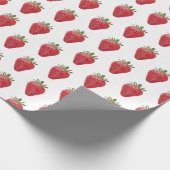 Erdbeerpackung Geschenkpapier (Ecke)