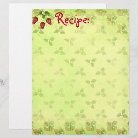 Erdbeerpapier (Vorne/Hinten)