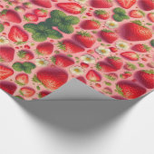 Erdbeerpapier Geschenkpapier (Ecke)