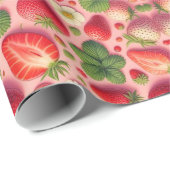 Erdbeerpapier Geschenkpapier (Rolleneckpunkt)