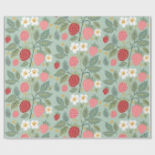 Erdbeerpapier Geschenkpapier (Flach)