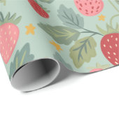 Erdbeerpapier Geschenkpapier (Rolleneckpunkt)