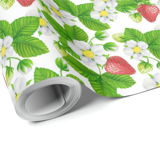 Erdbeerpapier Geschenkpapier (Rolleneckpunkt)