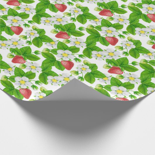 Erdbeerpapier Geschenkpapier (Ecke)