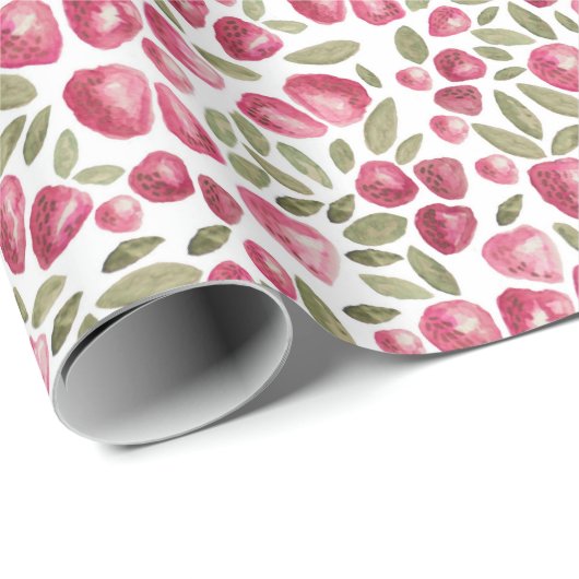 Erdbeerpapier Geschenkpapier (Rolleneckpunkt)