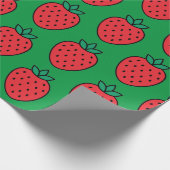 Erdbeerpapier Geschenkpapier (Ecke)