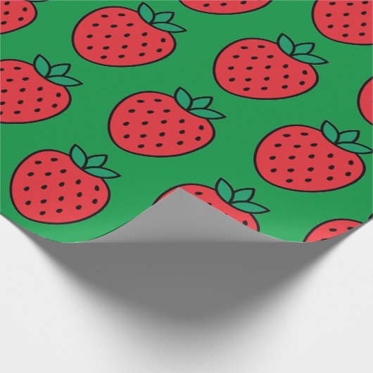 Erdbeerpapier Geschenkpapier (Ecke)