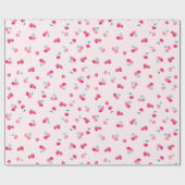 Erdbeerpapier Geschenkpapier (Flach)