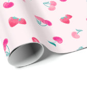 Erdbeerpapier Geschenkpapier (Rolleneckpunkt)