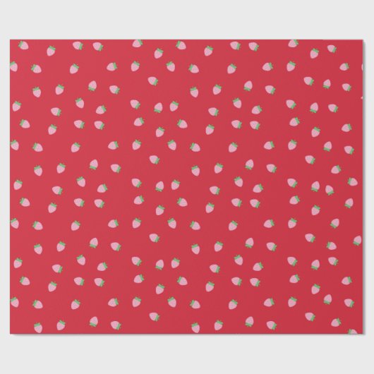 Erdbeerpapier Geschenkpapier (Flach)